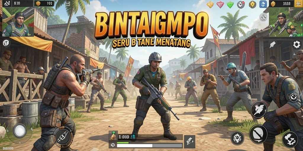 Tampilan gameplay BINTANGMPO yang mendebarkan dan penuh aksi.