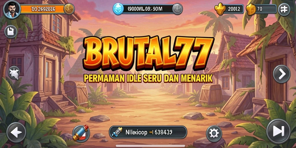Tampilan gameplay <strong>BRUTAL77</strong> yang menarik dan interaktif.