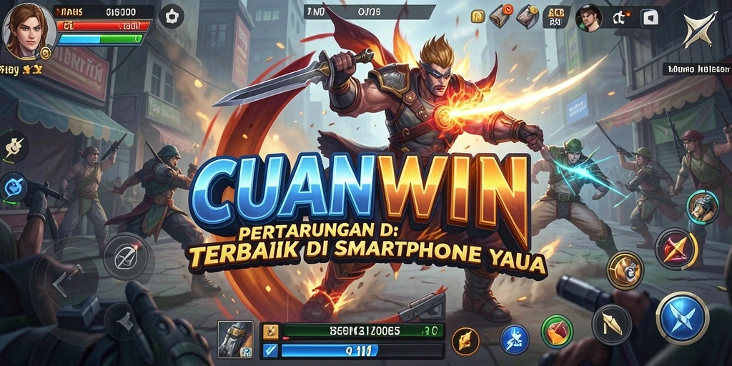 Screenshot gameplay CUANWIN dengan aksi pertarungan yang mendebarkan.