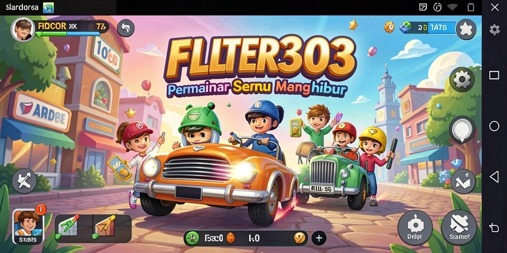 Tampilan screenshot FILTER303 menampilkan aksi seru dalam permainan Arcade.