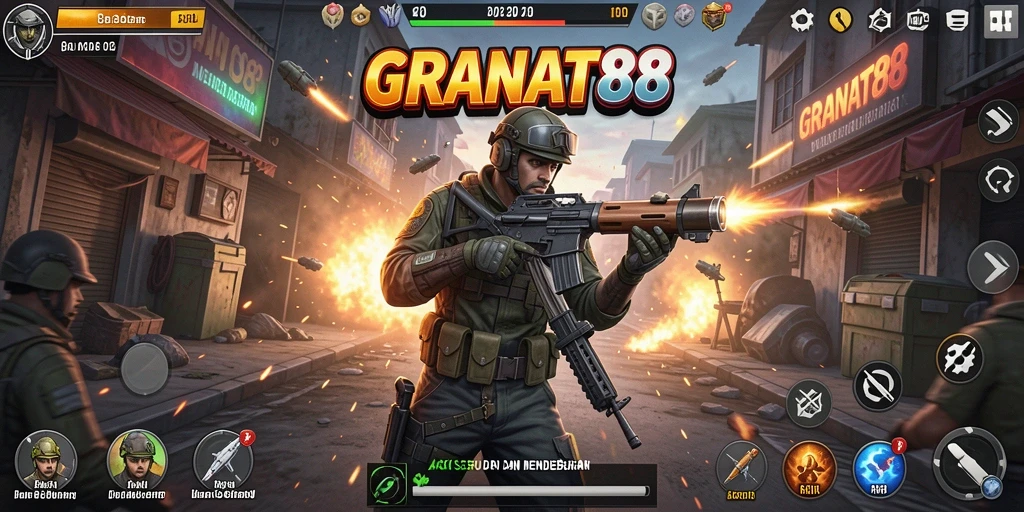 Tampilan seru gameplay GRANAT88 dengan aksi mendebarkan.