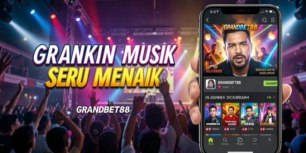 Tampilan gameplay seru dari GRANDBET88 saat bermain musik.