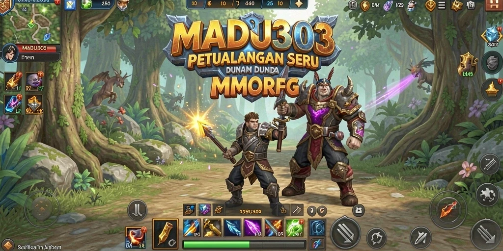 Tampilan dinamis gameplay MADU303 yang mendebarkan dalam dunia MMORPG.