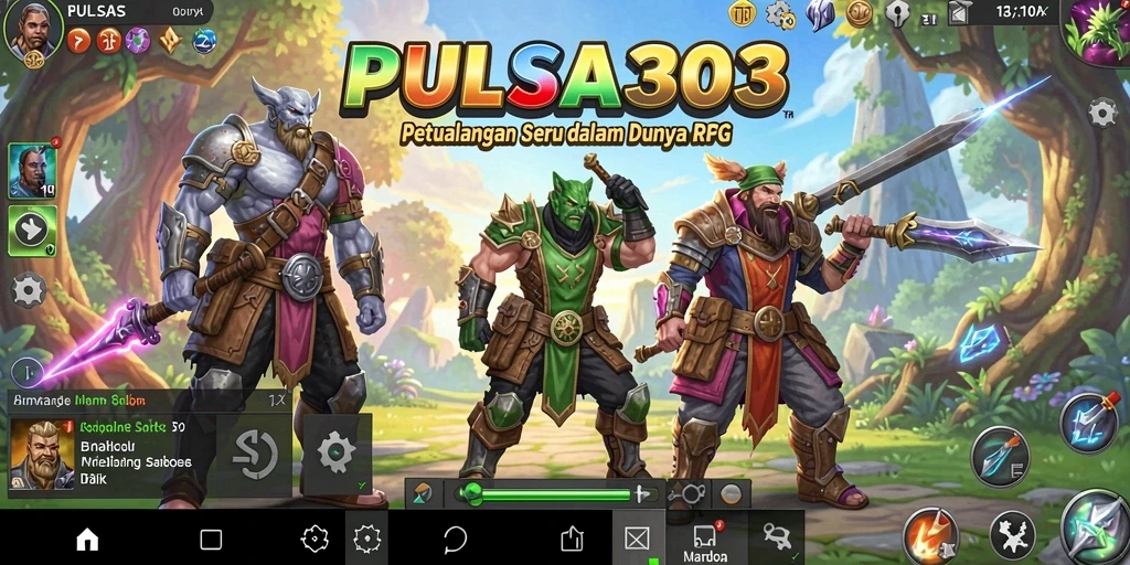 Tampilan gameplay RPG menawan dari PULSA303 dengan pertarungan seru.