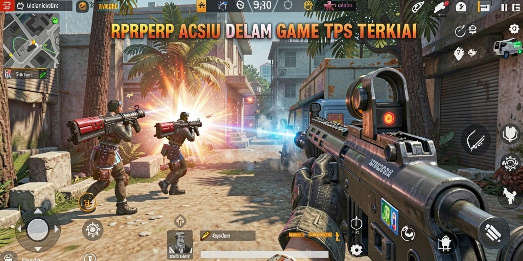 Screenshot gameplay <strong>RPRPRP</strong> menampilkan aksi seru dalam pertempuran TPS.
