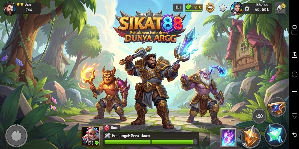 Tampilan seru dari gameplay SIKAT88 yang memukau.