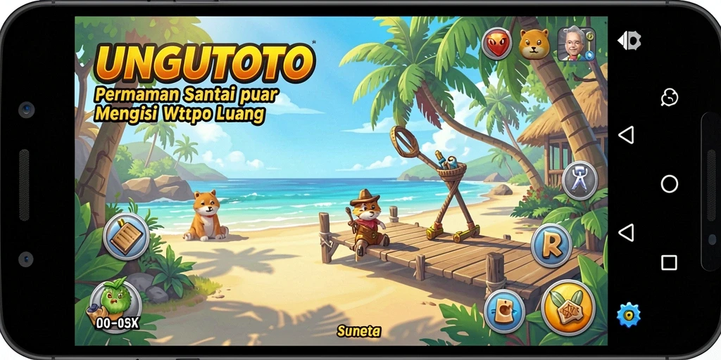 Tangkapan layar gameplay UNGUTOTO yang mengasyikkan dan penuh warna.