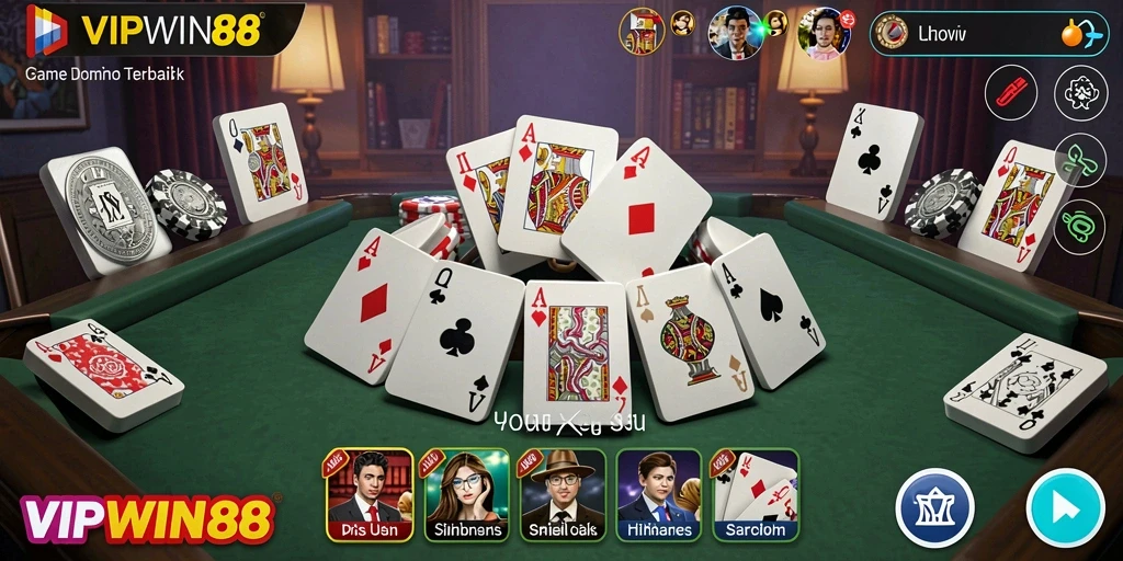 Gameplay seru di VIPWIN88 yang menampilkan permainan Domino.